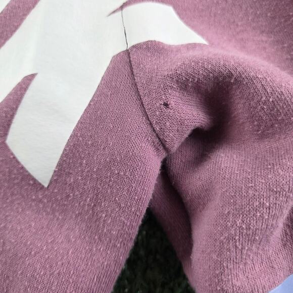 PINK Victoria's Secret LOVE PINK Mauve Half Zip Pullover Hoodie Women's XS - Picture 6 of 8